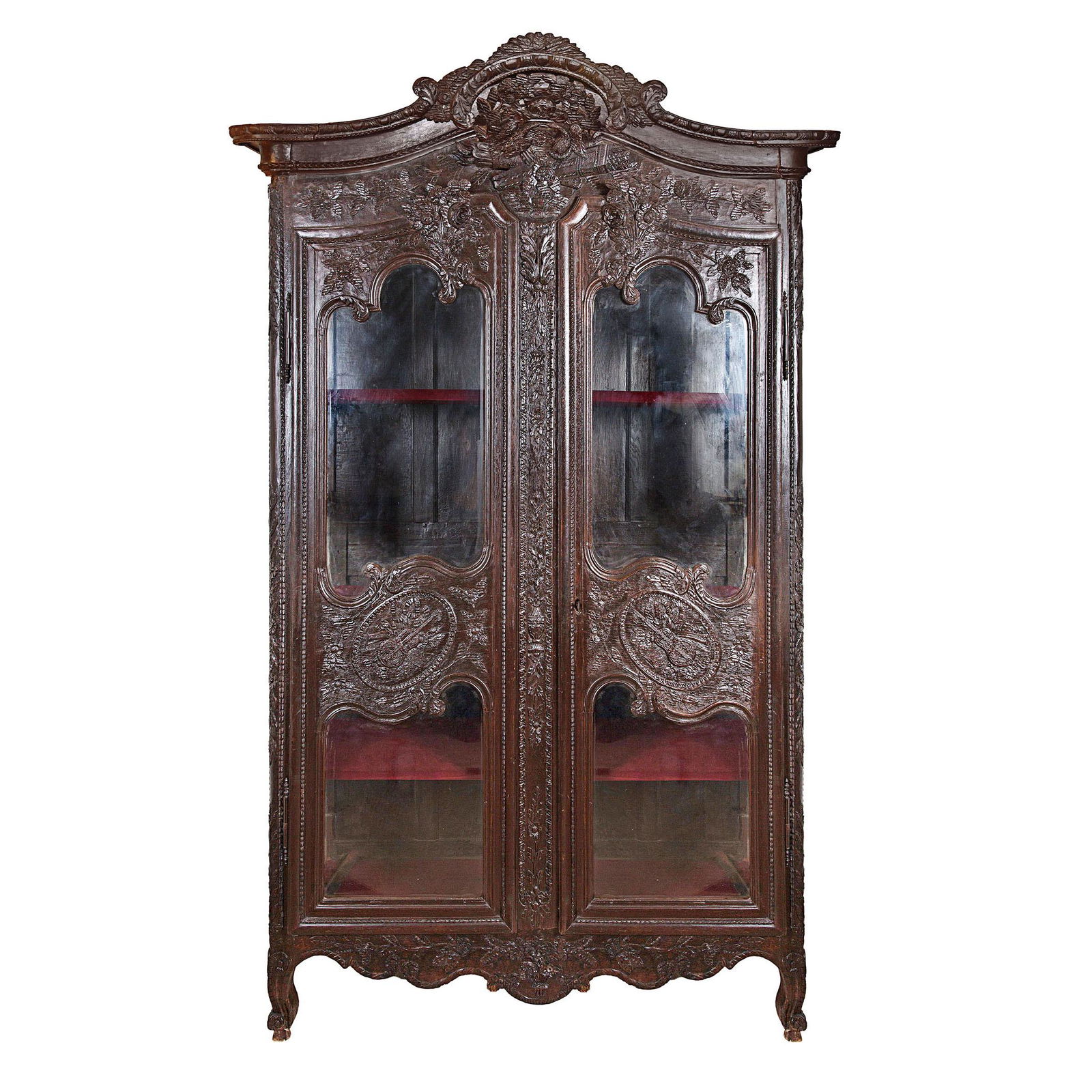 A 19th century French Louis XV style vitrine cabinet. (1 of 3)