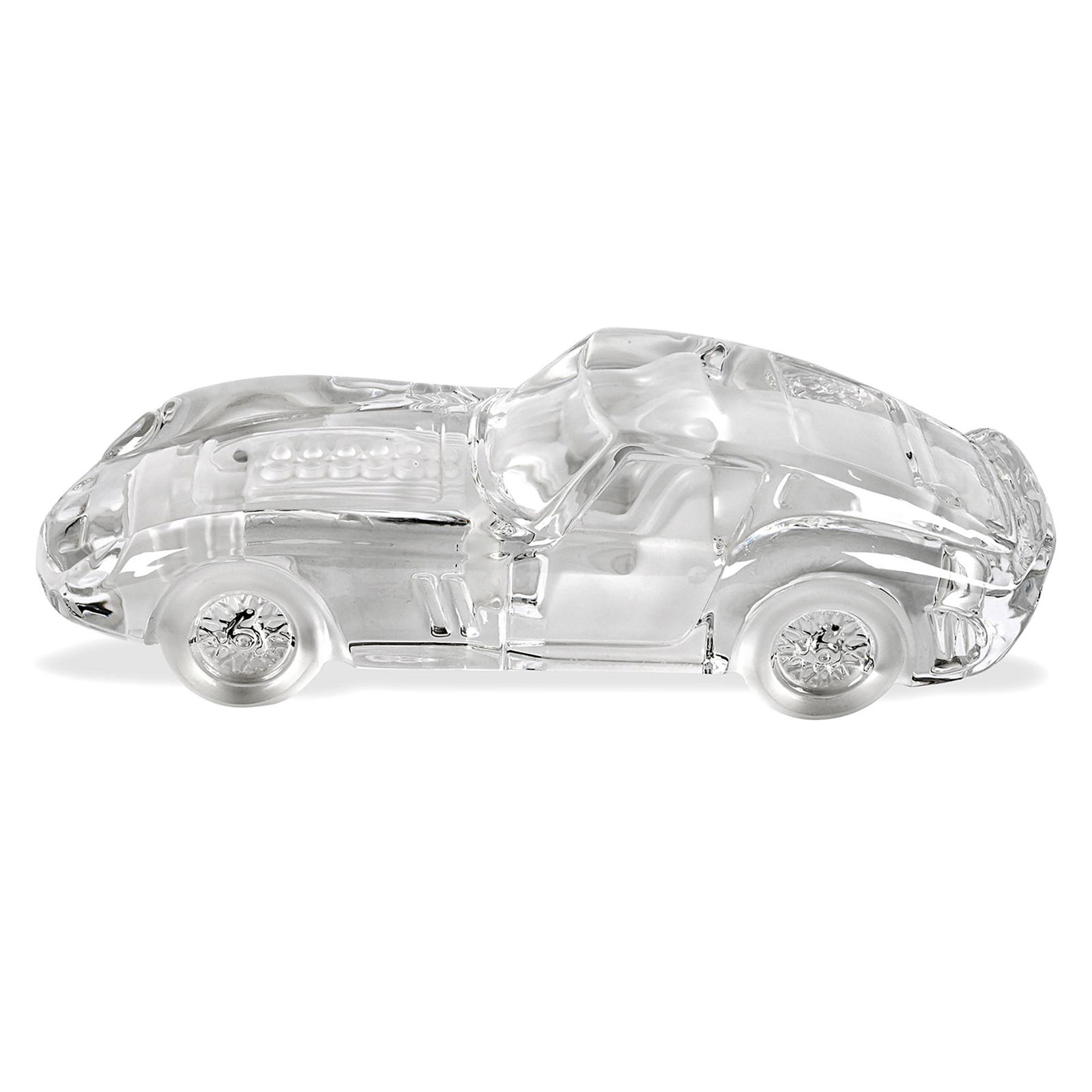 A crystal glass figure of a Ferrari. Daum France. (1 of 10)