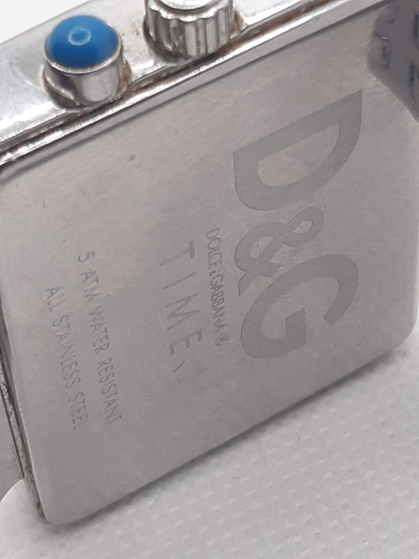 D&G "DOLCE & GABBANA" WATCH WHITE LEATHER STRAP UNISEX MODEL "PRIME TIME" - STE22 (1 of 14)