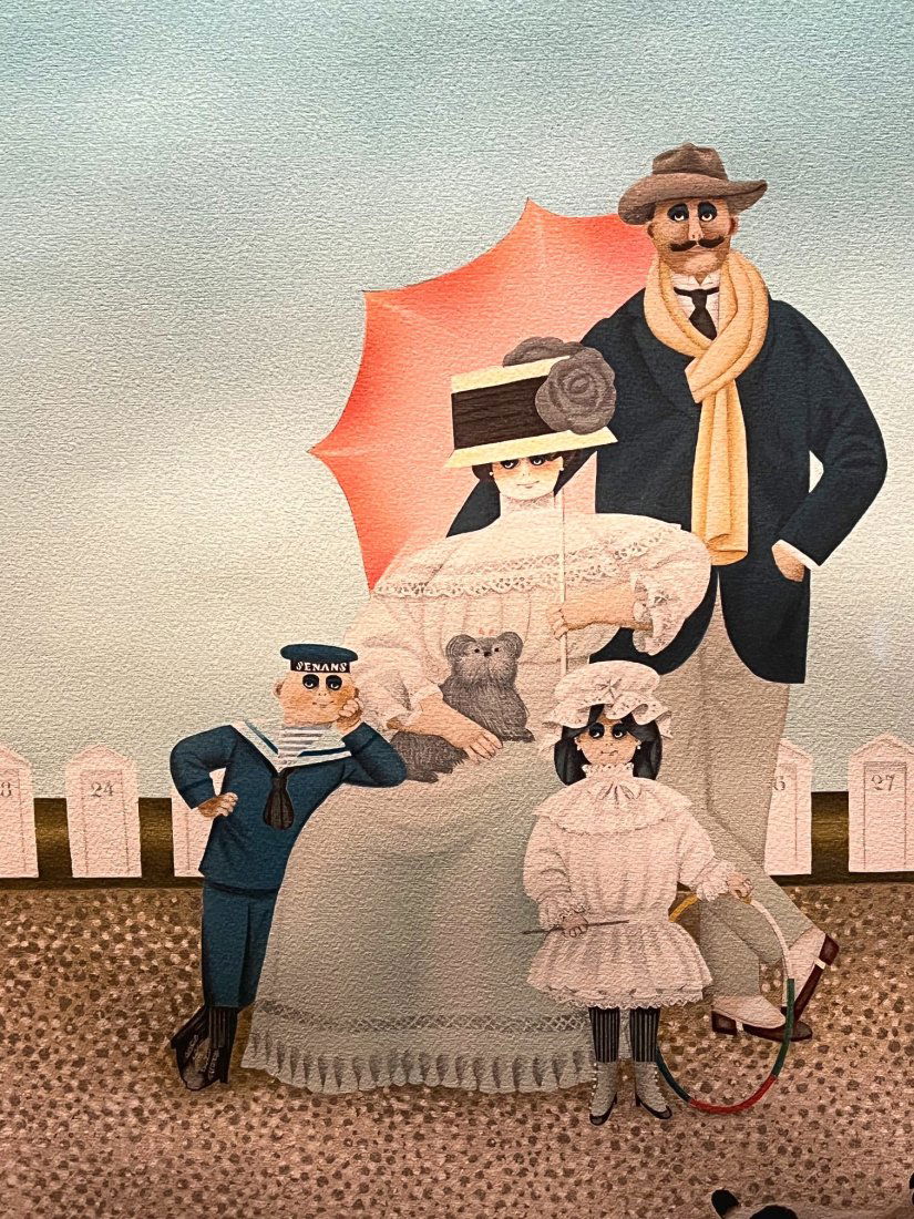 Jan Balet (American/German, 1913â€“2009) Family at Southampton Litho (1 of 6)