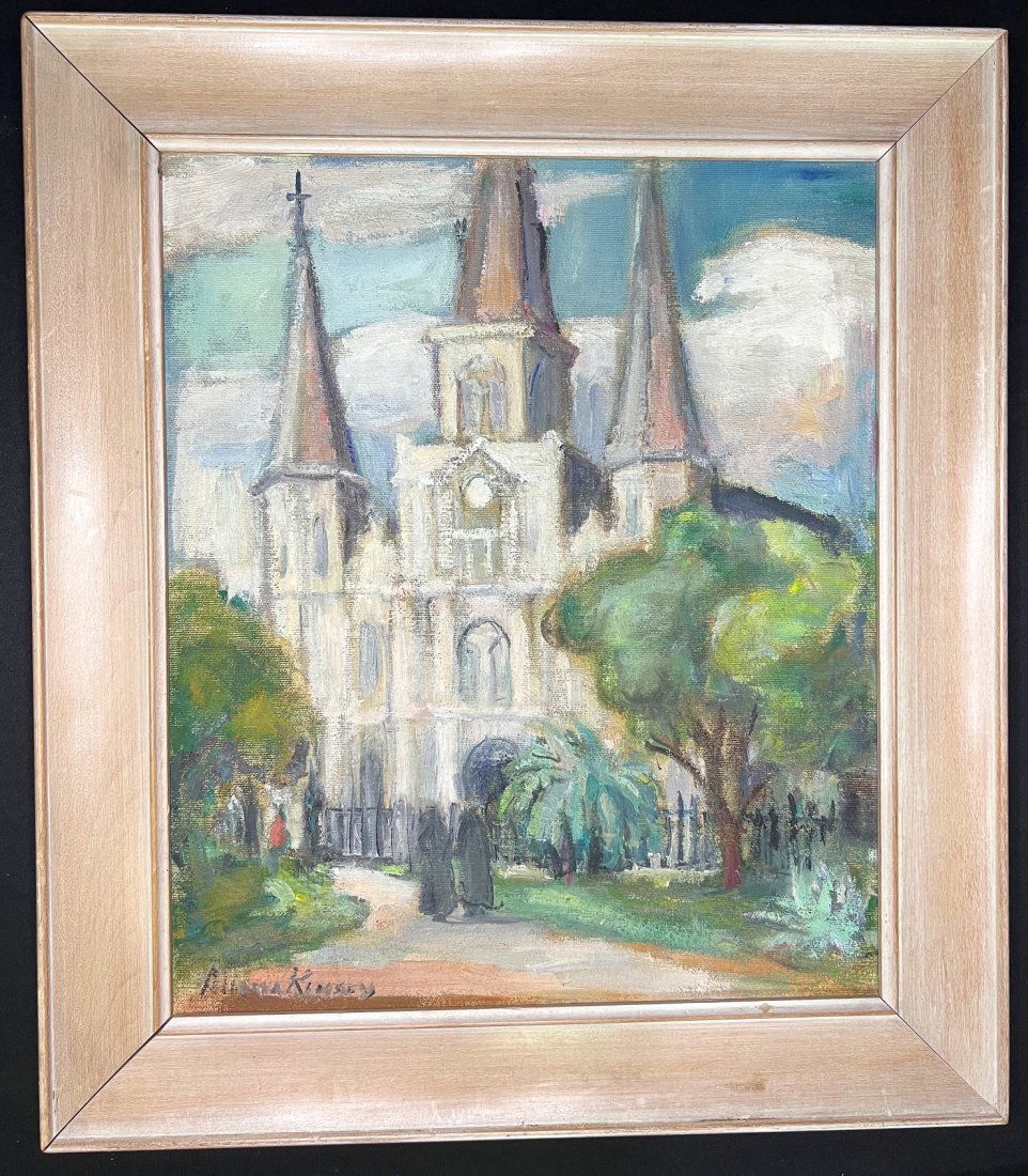 Alberta Kinsey Impressionist Oil Painting on board- signed (1 of 4)