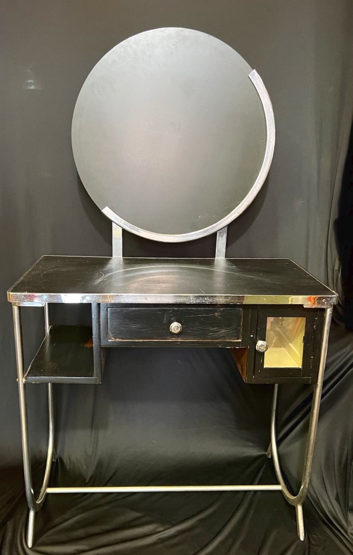 Art Deco Machine Age Chrome Vanity (1 of 5)