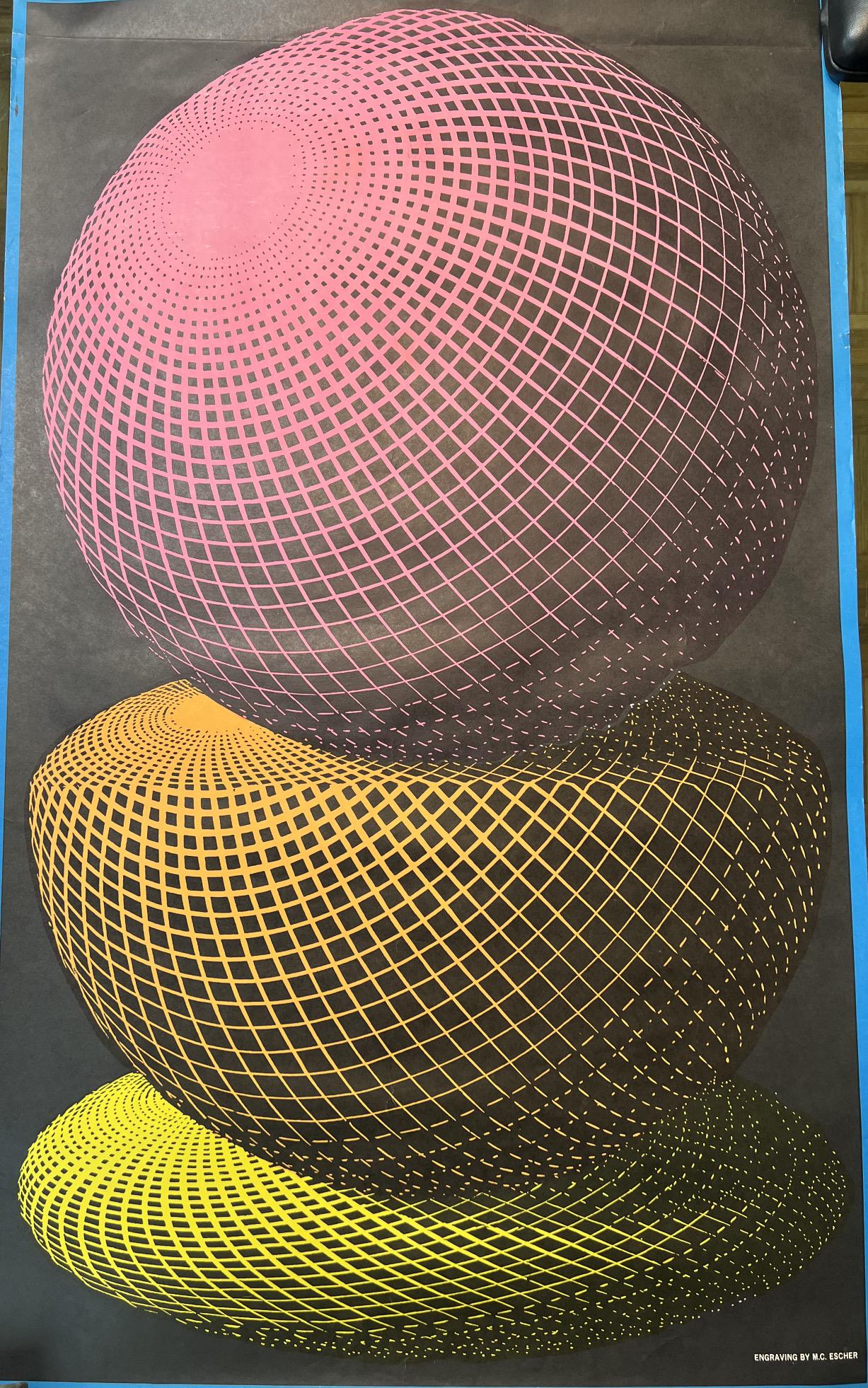 M.C. Escher~ Silkscreen~ Blacklight Poster (1 of 5)