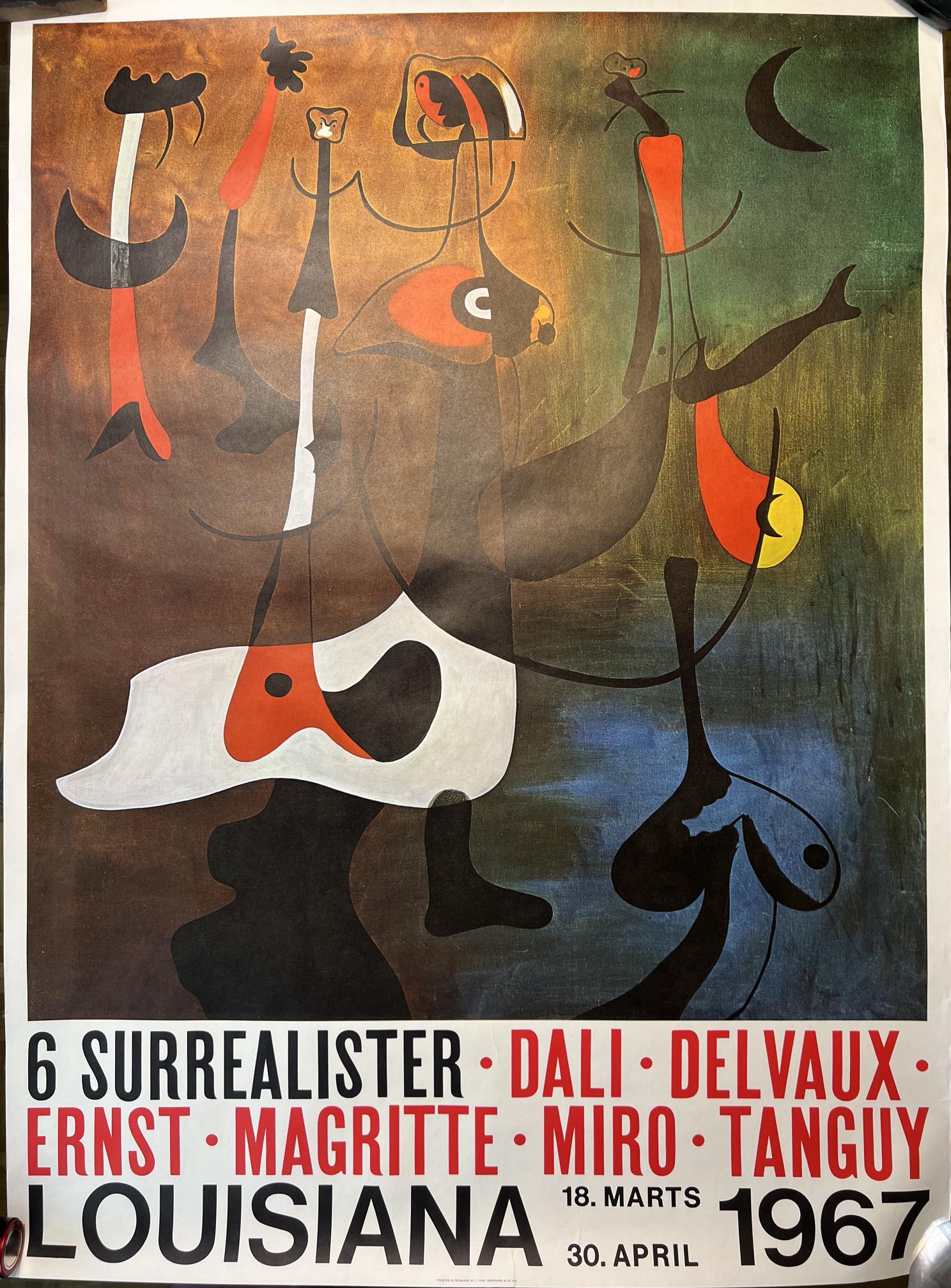 MIRO~ Vintage Original Exhibition Poster~ Louisiana 1967 (1 of 3)