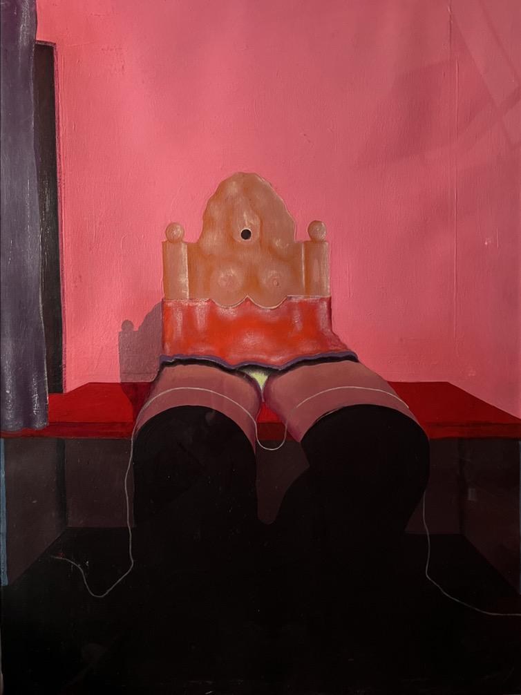 MARVIN ISRAEL (1924- 1984)~ Surreal/ Imagery Painting: MARVIN ISRAEL (1924- 1984)~ Surreal/ Imagery Painting. Original painting by Harper's Bazaar Magazine, where he worked as Art Director and featured Richard Avedon, Diane Arbus, Robert Frank, Lee Friedl