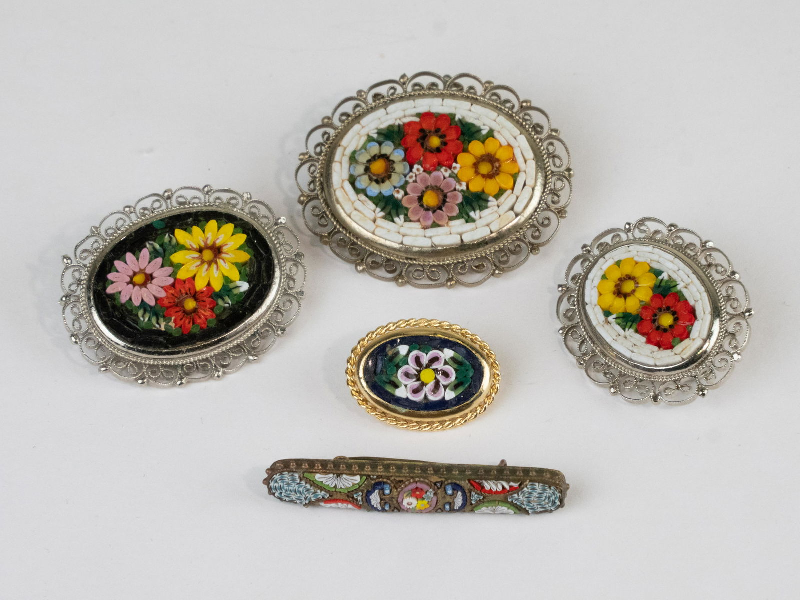 Italian Micro Mosaic Brooch Collection (1 of 1)