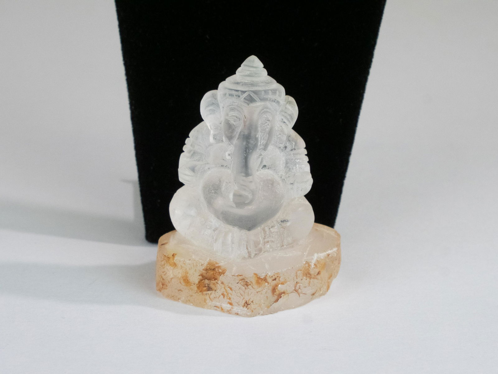 Himalayan Clear Quartz Crystal Ganesha~ Lord Ganesh Statue, Crystal Carving (1 of 5)