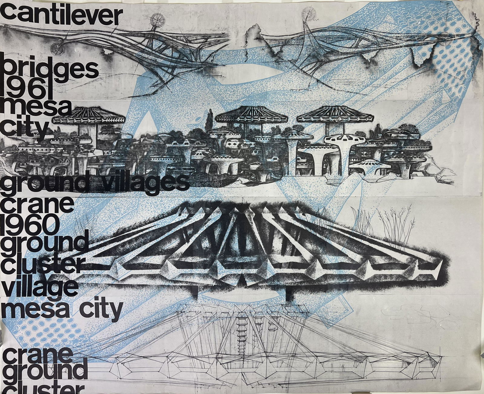 The Paolo Soleri Retrospective "DOCUMENTA"~ 16 Scrolls in 4 Panels (1 of 4)