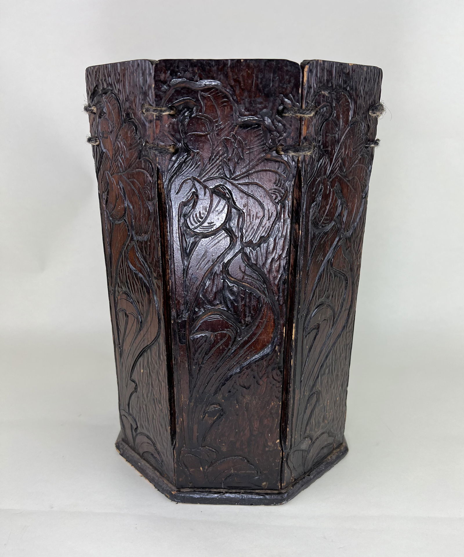 Arts & Crafts Mission Waste Basket (1 of 7)