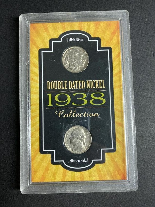 2 1938 Double Dated Buffalo Nickel (1 of 2)