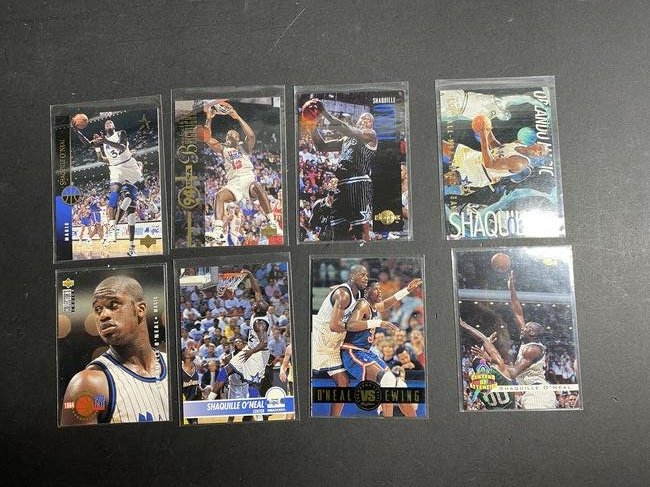 8 Shaquille O'Neal Basketball Cards + 5 1987 Fleer Cards-Buck Williams, Gerlad Wilkins, Eddie (1 of 4)