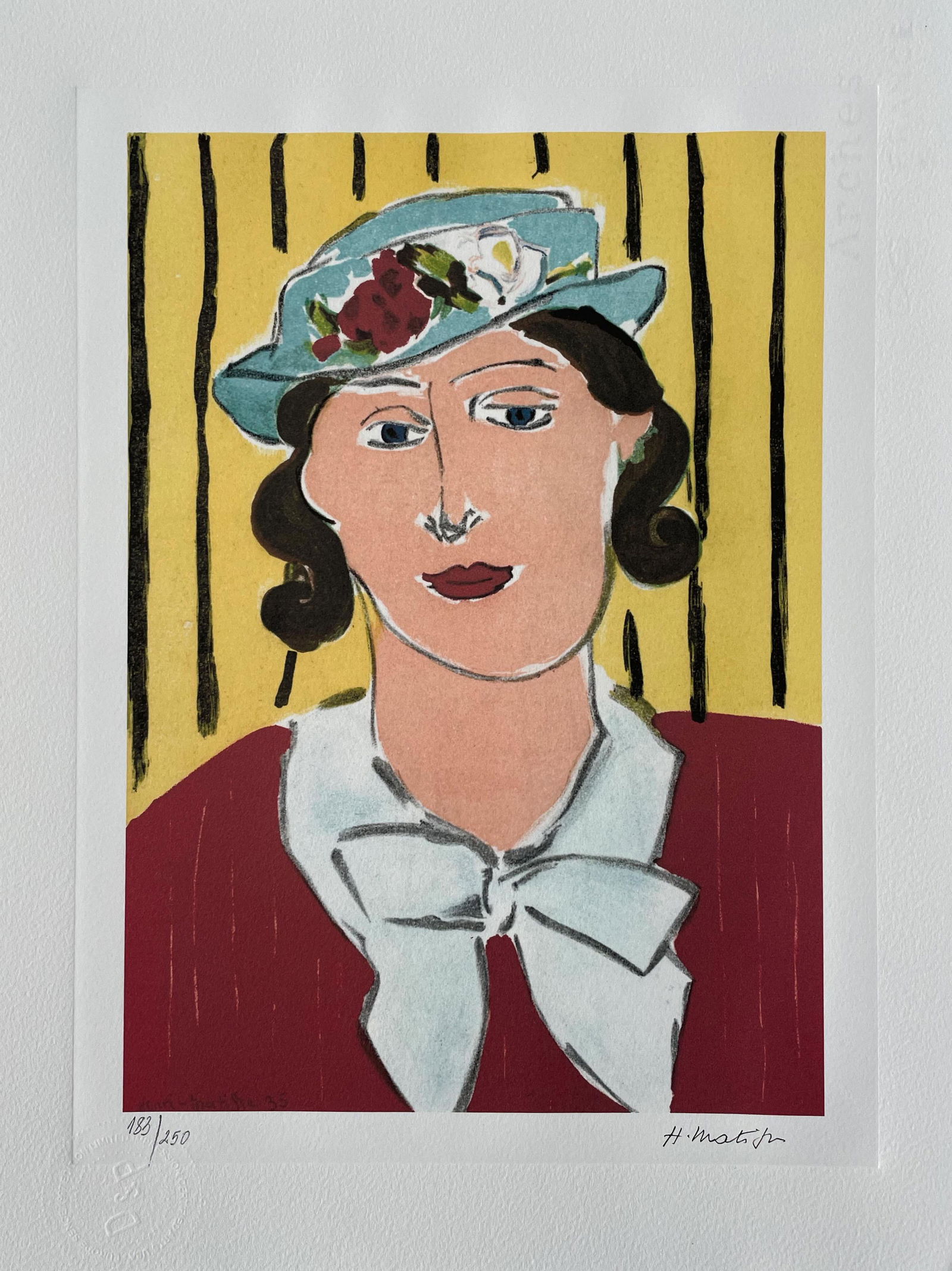 Henri Matisse, 1869-1954, Femme Au Chapeau, Woodblock Print (1 of 5)