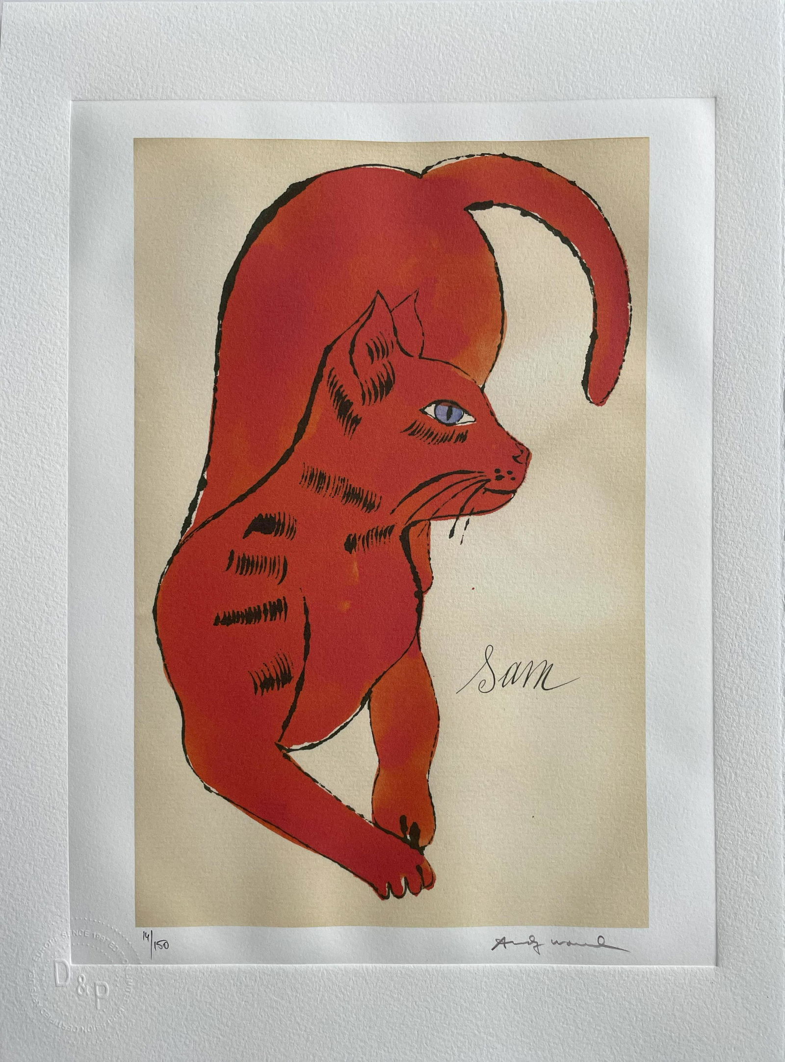 Andy Warhol 1928-1987, Sam, Woodblock Print (1 of 4)