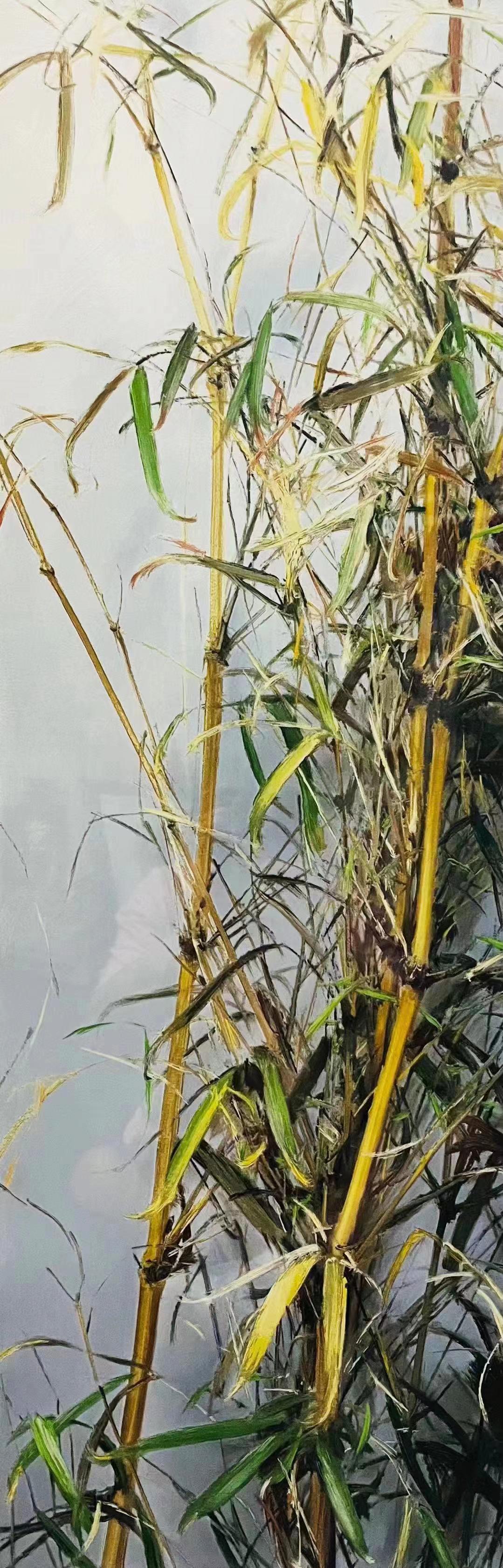 Leng Jun (B.1963), Bamboo, Silkscreen Print: Leng Jun (B.1963), Bamboo, Silkscreen Print Signed (lower right). Original screen print. Autographed by the painter. Image Size: 14 by 41 in. (35 by 103cm.) All measurements are approximate. Leng Jun