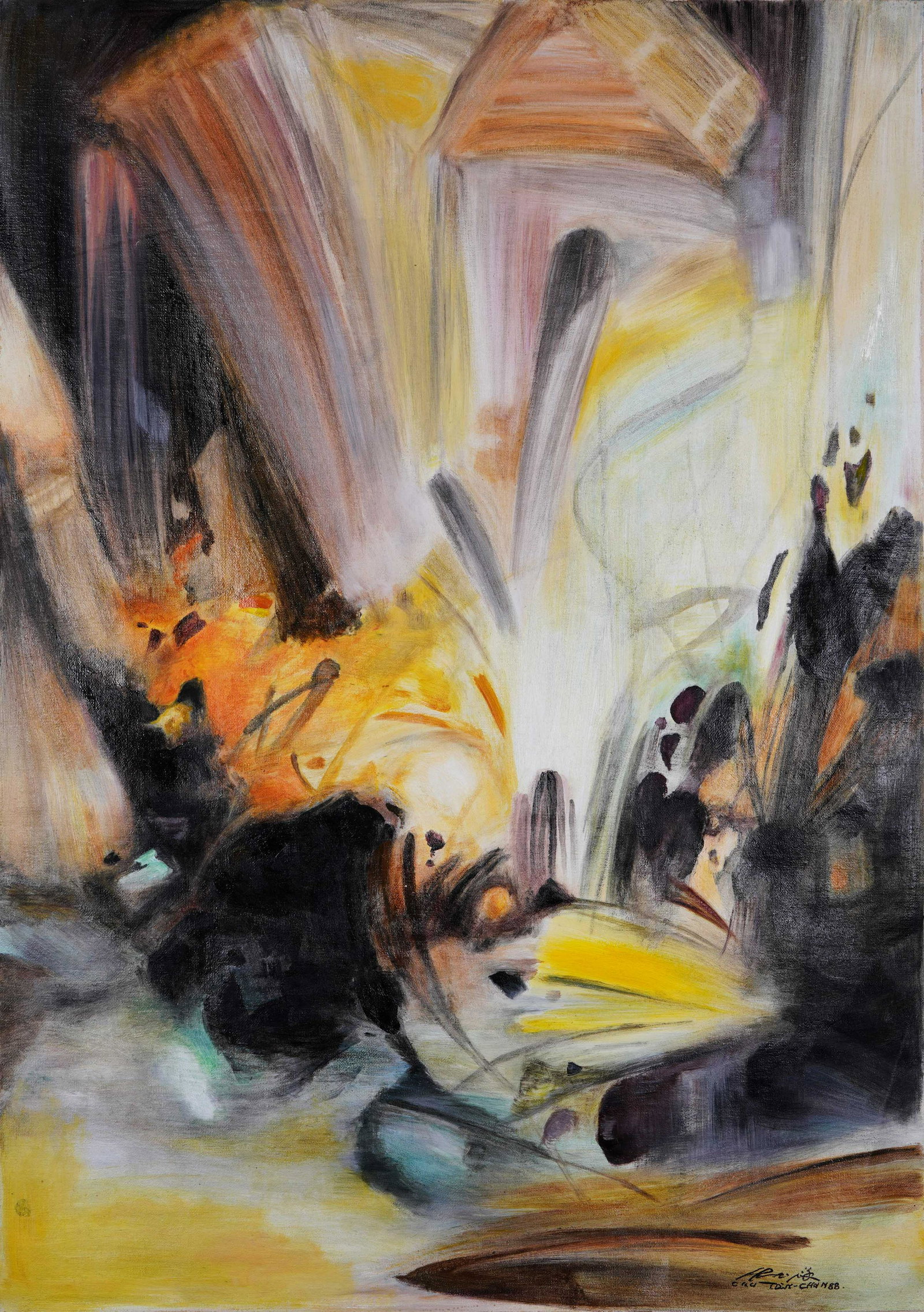 Chu Teh-Chun (1920-2014), Oil Painting (1 of 5)