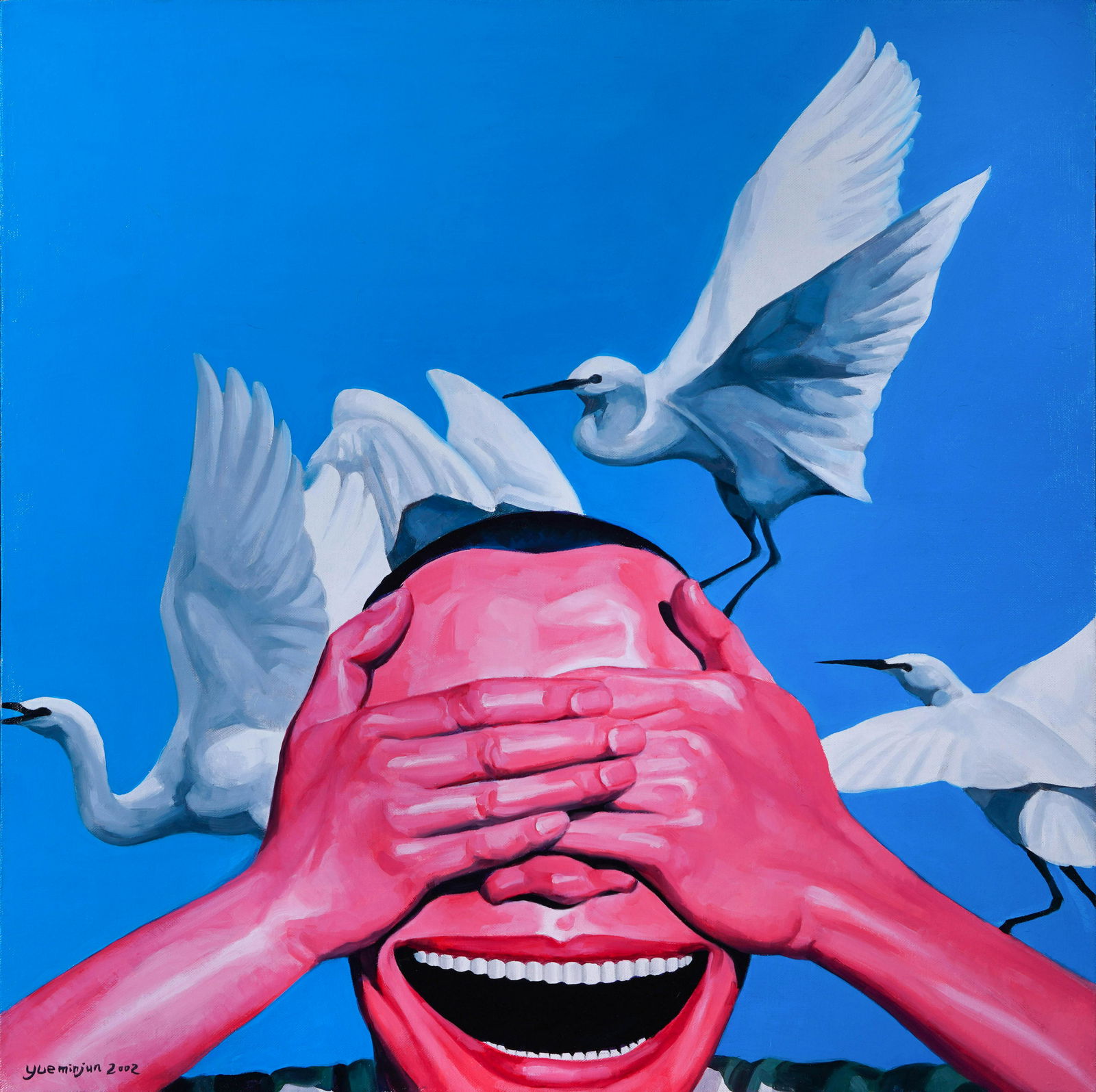 Yue Minjun (B.1962), Oil Painting (1 of 3)