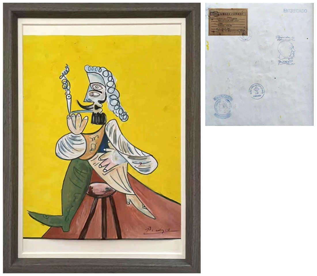 Pablo Picasso (1881-1973), Oil on Paper: Pablo Picasso (1881-1973), Oil on Paper Image Size: 9 5/8 by 8 5/8 inches (24.5 by 22 cm) All measurements are approximate. Signed (lower right), with Gallery Label Pablo Ruiz Picasso born (1881-1973)
