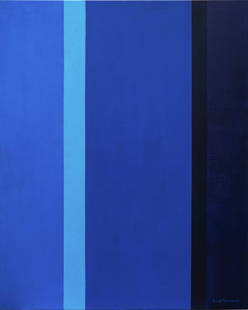 Barnett Newman (1905-1970), Oil on Canvas: Barnett Newman (1905-1970), Oil on Canvas Image Size: 39 1/4 by 31 5/8 inches (100 by 80.5 cm) All measurements are approximate. Signed (lower right) Barnett Newman (1905-1970), an American