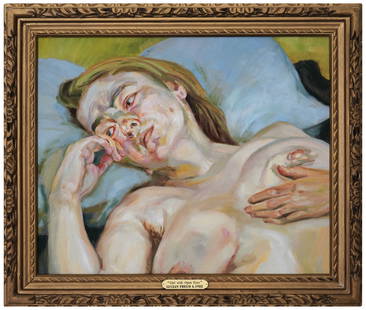 Lucian Freud (1922-2011), Oil on Canvas: Lucian Freud (1922-2011), Oil on Canvas Image Size: 24 1/2 by 19 7/8 inches (62.5 by 50.5 cm) All measurements are approximate. Lucian Freud (1922-2011), a British painter, is celebrated for his