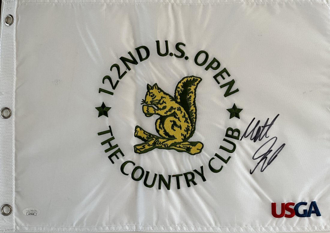 Matt Fitzpatrick signed 122nd U.S Open pin flag (1 of 3)