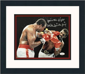 Michael Spinks Signed Boxing Photo: Michael Spinks  Boxing Signed by Michael Spinks </> Inscribed Join The Fight Mike Spinks (silver) Photograph Size 8" x 10"  Custom Framed Size: 14" x 16" JSA Authenticated Product Details:Custom fr