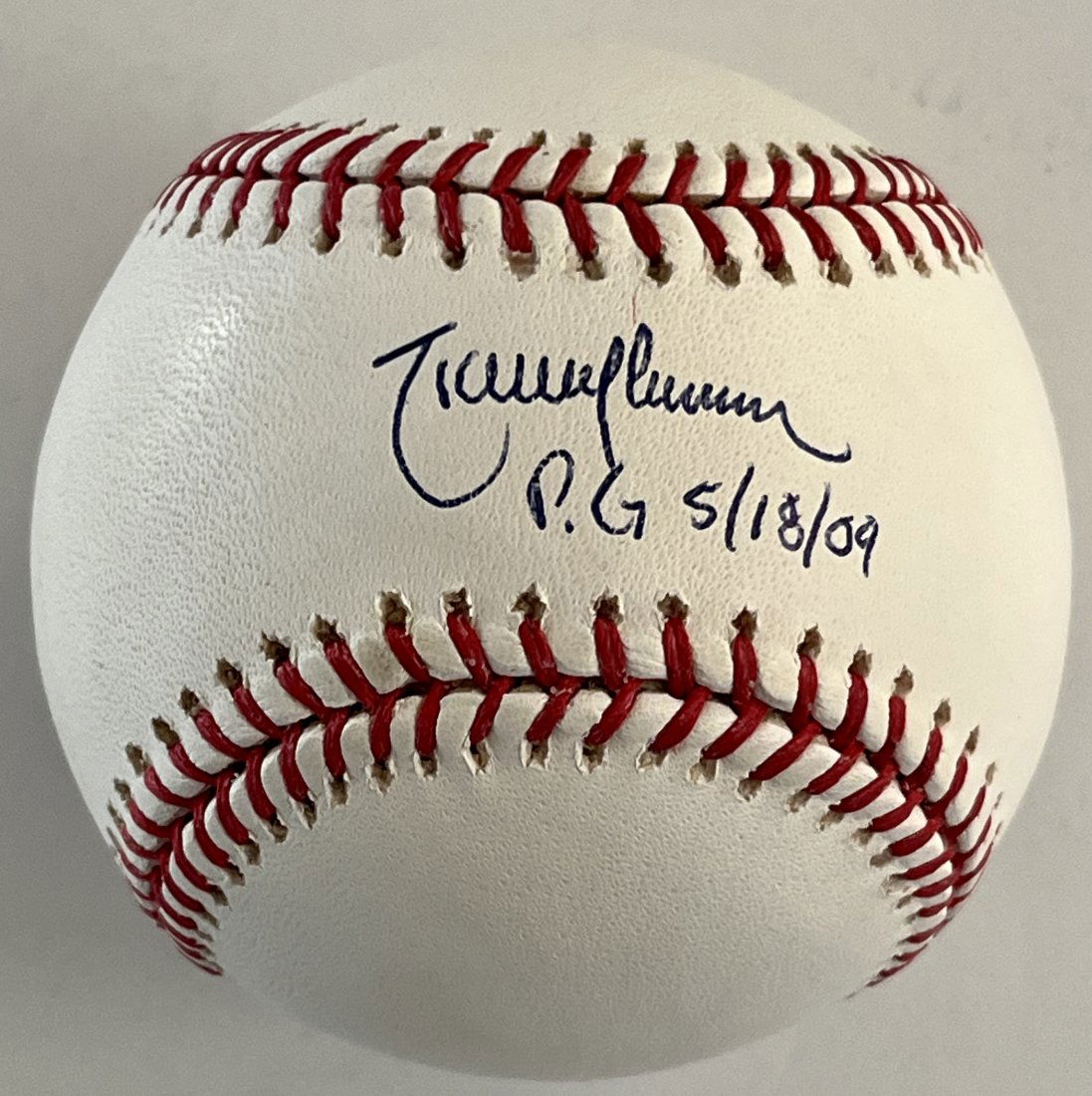 Randy Johnson signed "Perfect Game" baseball-JSA (1 of 2)