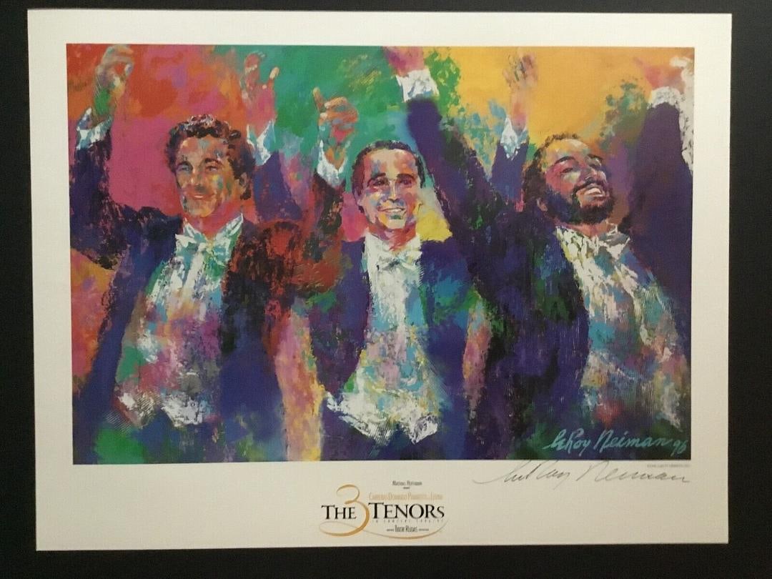 Leroy Neiman Signed The Three Tenors in Concert Opera Lithograph Print (1 of 1)