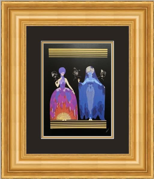 Erte Evening, Night Custom Framed Print (1 of 1)