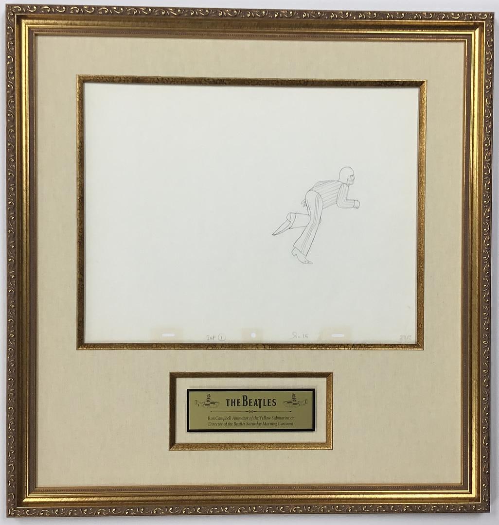 Ringo Starr 23R Original Animation Drawing: The Beatles Original Animation Production Drawing Yellow Submarine - 1968 - Ringo Starr - 23R Ki