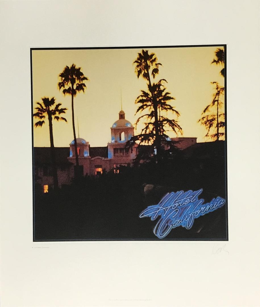 The Eagles Hotel California Album Cover Art Fascimile Signed by The Artist Kosh (1 of 5)