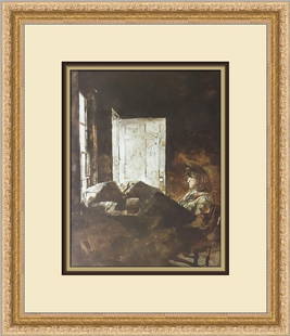 Andrew Wyeth Kitchen Table Custom Framed Print: Artist - Andrew Wyeth Title - Kitchen Table