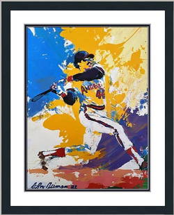 Leroy Neiman Los Angeles Angels Reggie Jackson Custom Framed Print: Leroy Neiman Reggie Jackson
