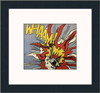 Roy Lichtenstein Whaam! Custom Framed Print: Artist - Roy Lichtenstein Title - Whaam!