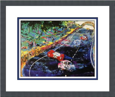 Leroy Neiman 24 Hours Racing at Le Mans Custom Framed Print: Leroy Neiman Title - 24 Hours Racing at Le Mans