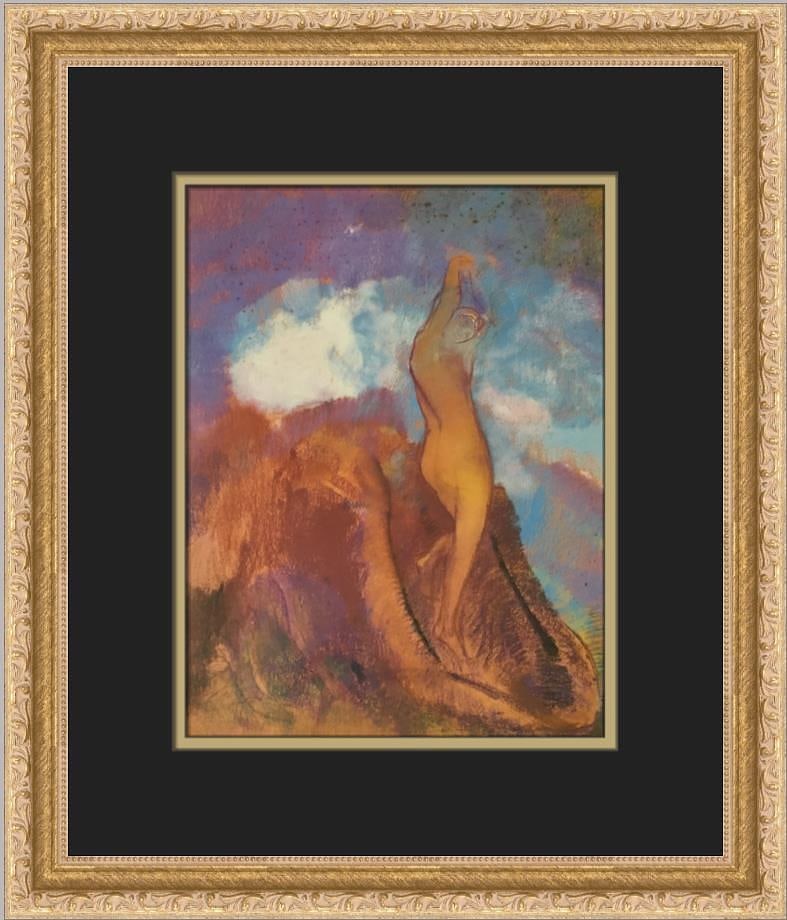 Odilon Redon Birth of Venus Custom Framed Print: Odilon Redon Birth of Venus