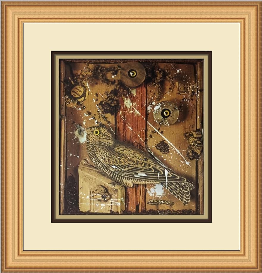 Joseph Cornell Bird in a Box Custom Framed Print: Joseph Cornell Title - Bird in a Box