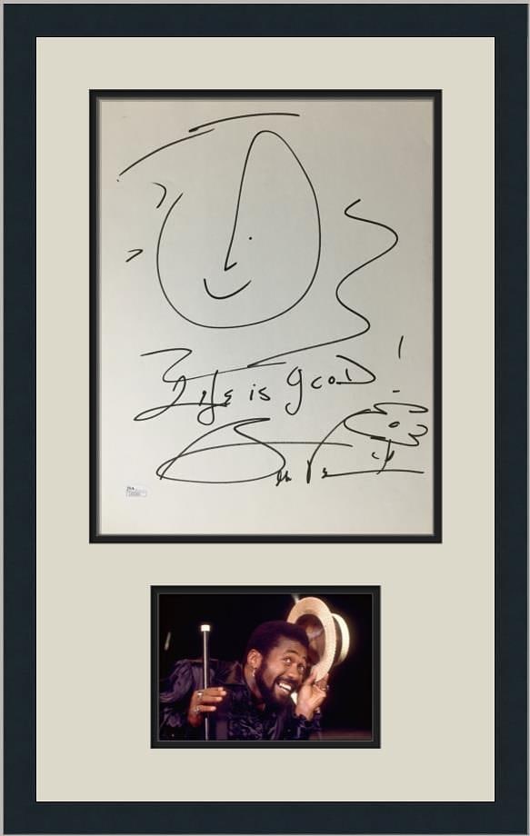 Ben Vereen Signed Self-Portrait Art Custom Framed Display JSA (1 of 5)