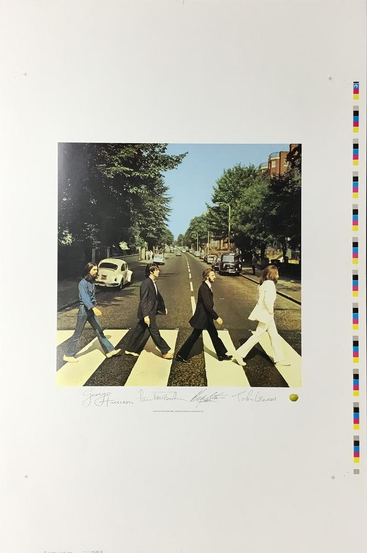 The Beatles Abbey Road Facsimile Signed Lithograph Record Album Art (1 of 3)