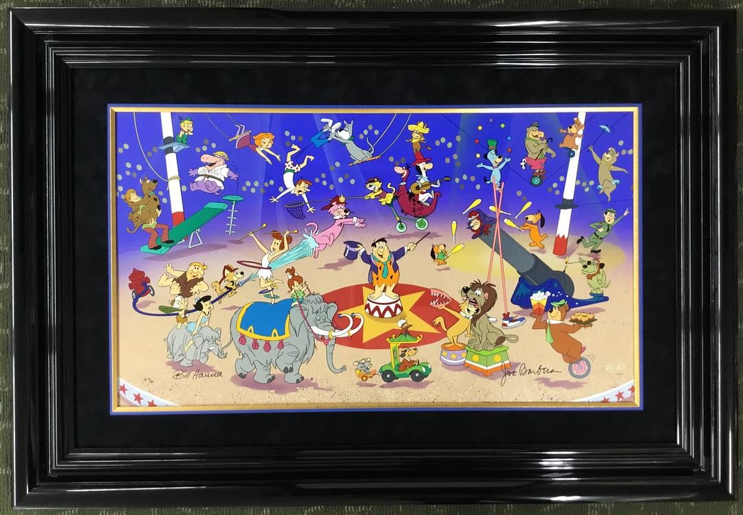 Hanna-Barbera Circus of the Stars Signed Hand Painted Animation Cel Cust Framed (1 of 6)