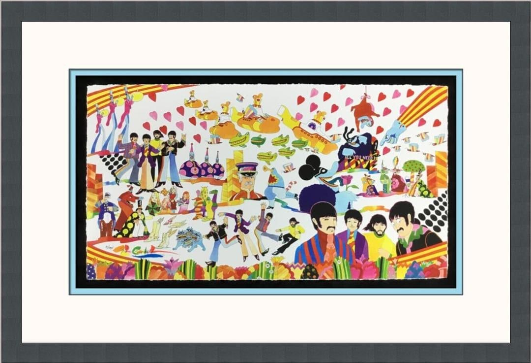 Ron Campbell Pepperland L/ED Signed and Numbered Giclee Print Framed: Ron Campbell Yellow Submarine - Pepperland _______________________________________________________