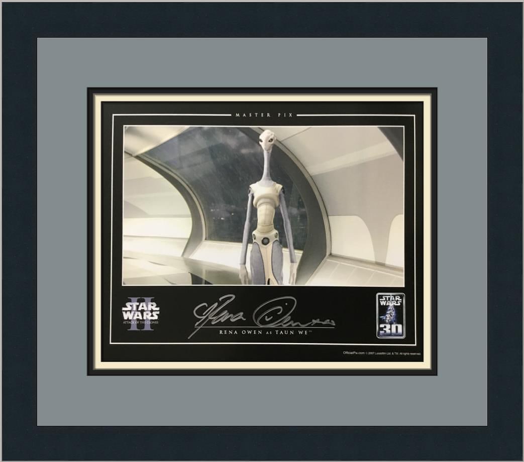 Star Wars II Rena Owen Taun We Signed Official Pix Custom Framed (1 of 3)
