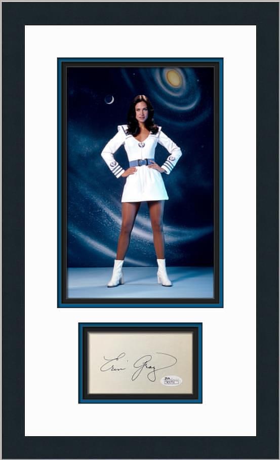 Erin Gray Buck Rogers Signed Cut Signature Card Custom Photo Framed Display JSA (1 of 5)