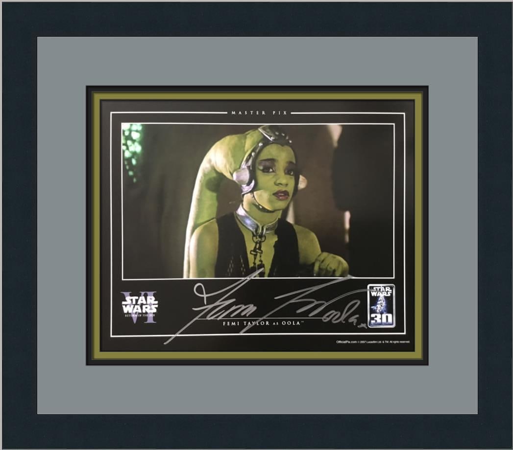 Star Wars VI Femi Taylor Oola Signed Official Pix Custom Framed (1 of 3)