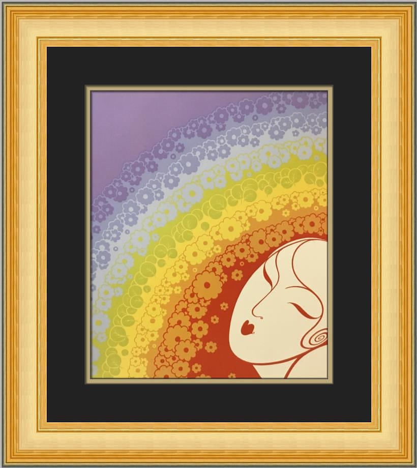 Erte Rainbow in Blossom Custom Framed Print (1 of 2)
