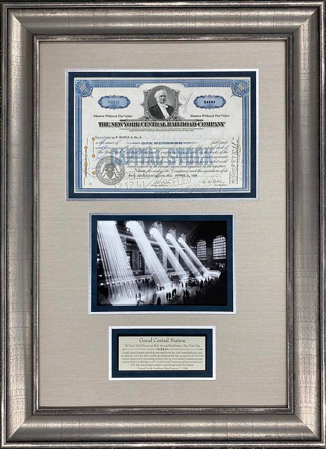 Grand Central Stock Certificate (1 of 1)