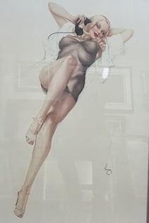 Alberto Vargas — First Love: Classic Vargas pin-up with delicate airbrush technique and luminous skin tones Alberto Vargas (1896–1982) was a legendary Peruvian-American illustrator whose pin-up girls defined mid-20th-century