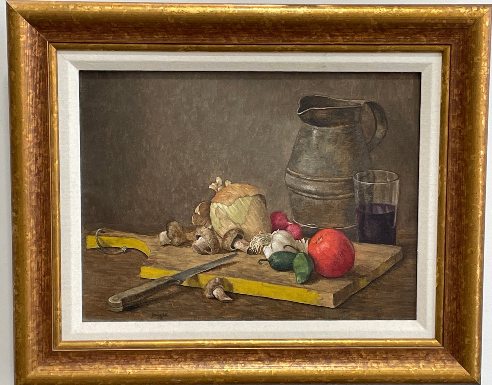 Dan Griggs (American Artist XX c.) — Still Life, Original Oil on Canvas (1 of 2)