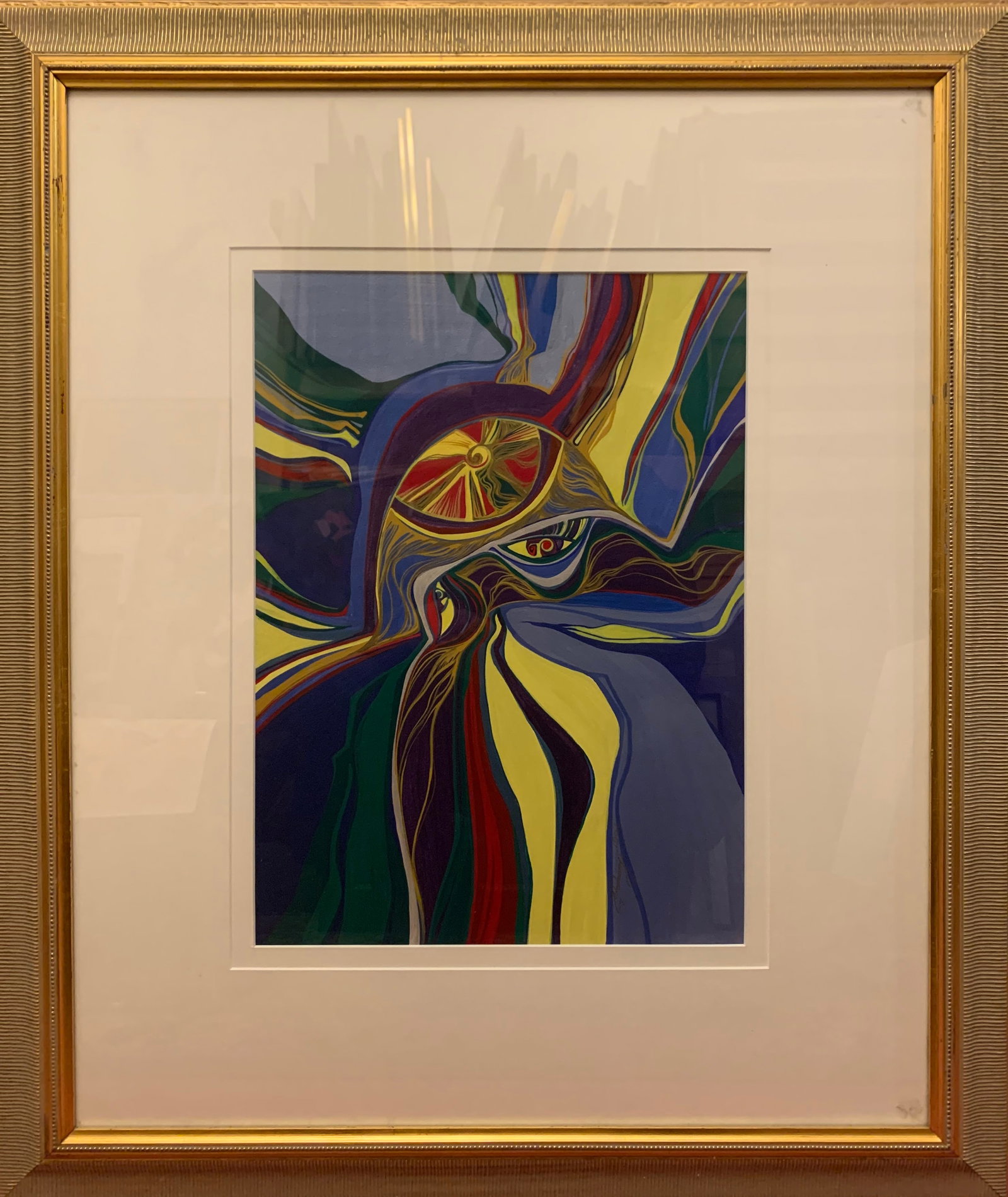 Erika Komonyi (Ukrainian American) – Artist Kaleidoscope, Original Acrylic on Hard Press Paper (1 of 5)