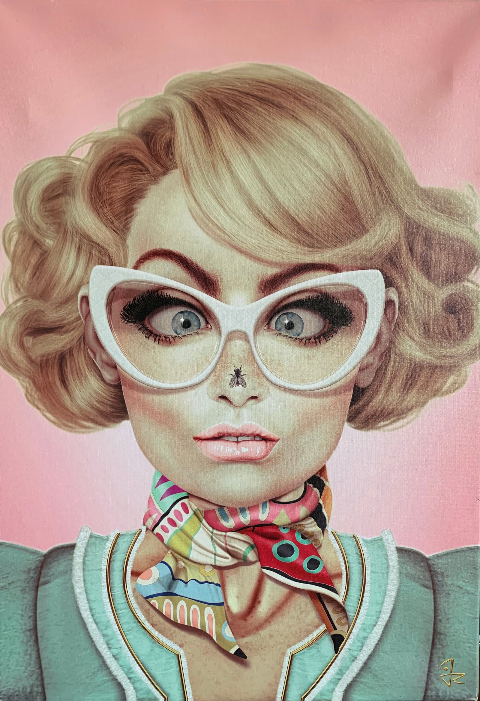 Giulio Rossi b. 1983 (Italian) — Fly Away, Contemporary Pop Serigraph on Canvas (1 of 6)