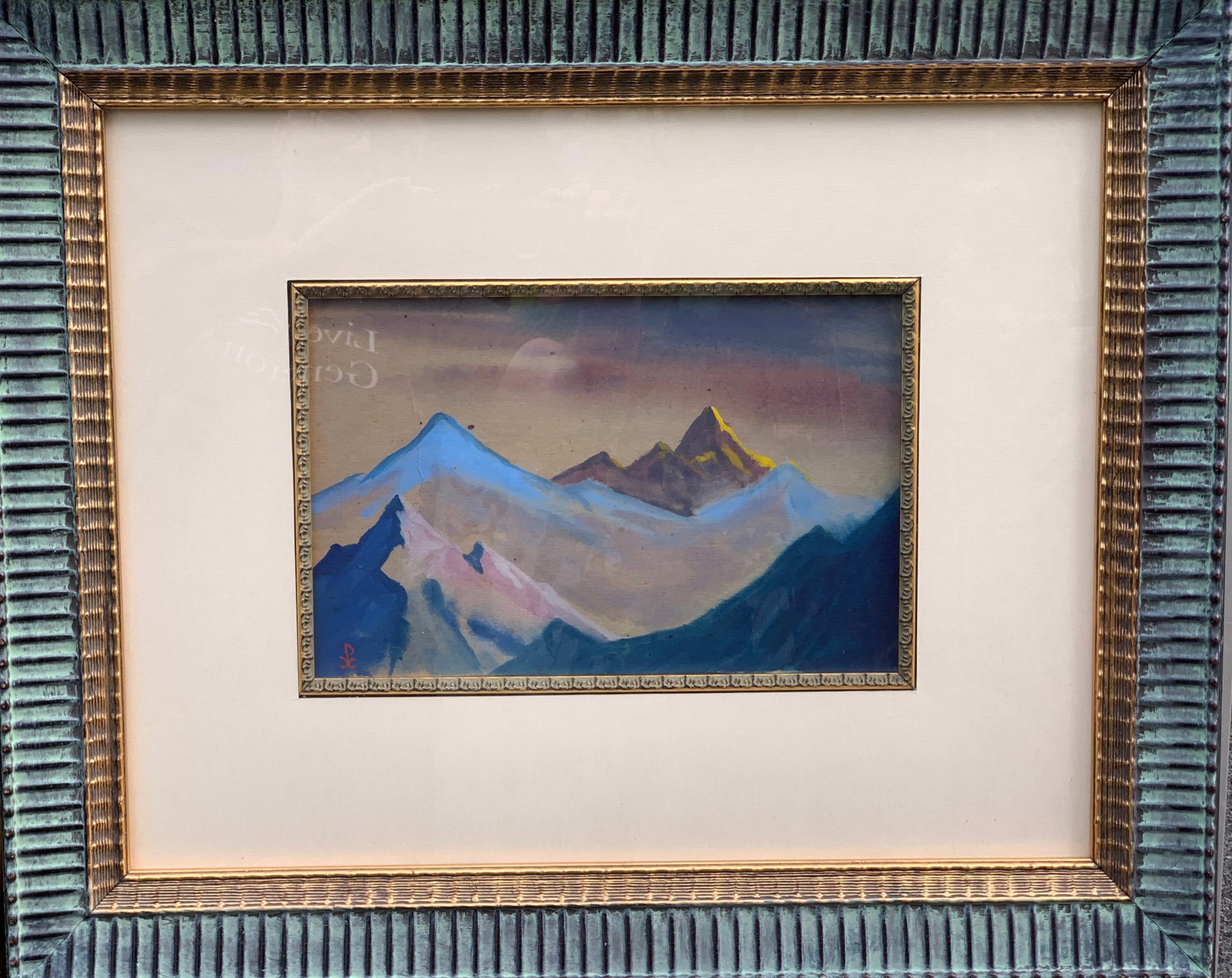 Nicholas Roerich 1874–1947 (Russian) – Mountain Landscape, Original Tempera Painting (1 of 10)